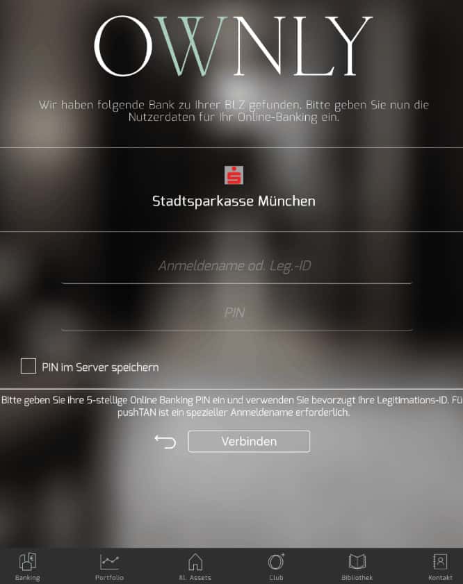 Ownly App Anmeldung