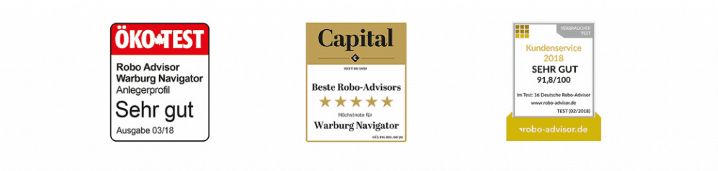 Warburg Navigator - die Auszeichnungen des Robo-Advisors