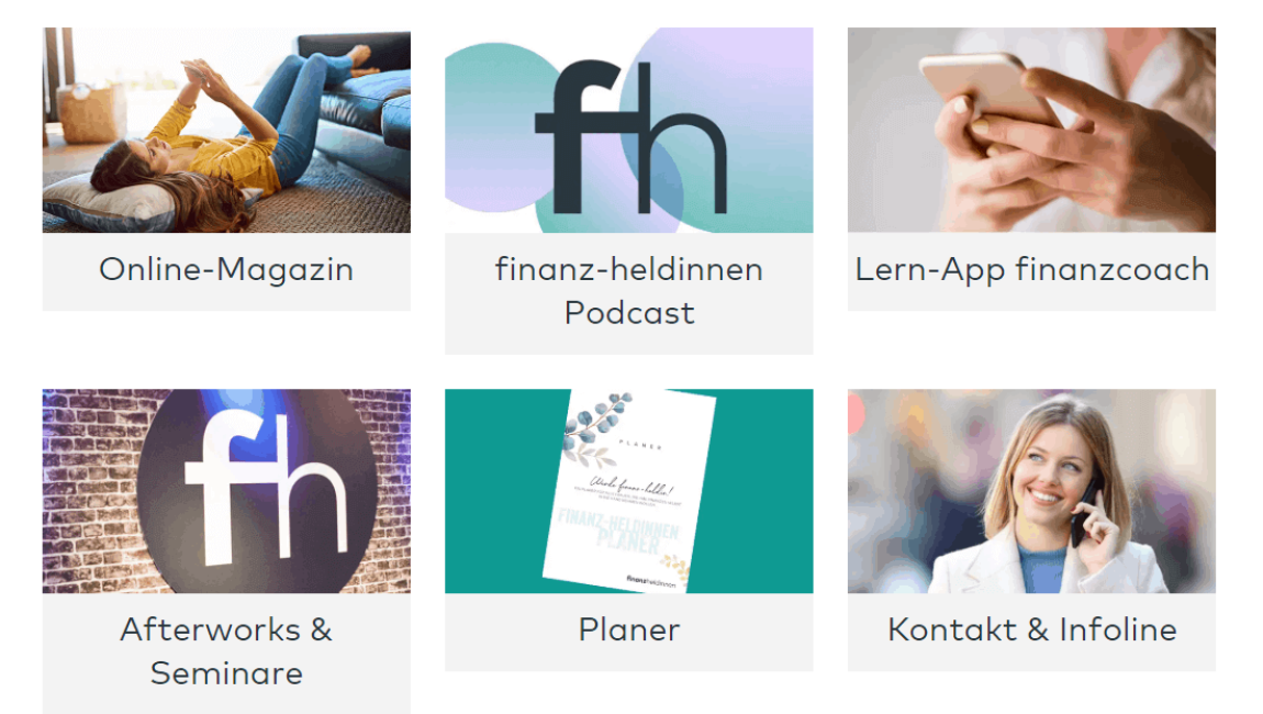 Finanzheldinnen - das Leistungsangebot
